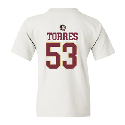 FSU - NCAA Football : Brandon Torres - Fashion Shersey Youth T-Shirt-1