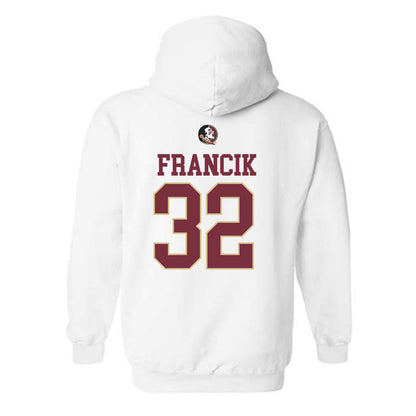 FSU - NCAA Softball : Jazzy Francik - Fashion Shersey Hooded Sweatshirt-1
