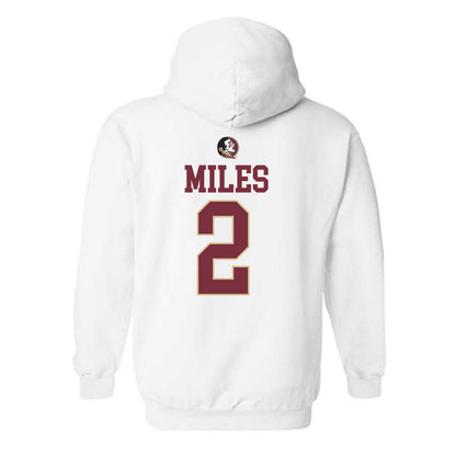 FSU - NCAA Men's Basketball : Cam Miles - Fashion Shersey Hooded Sweatshirt-1