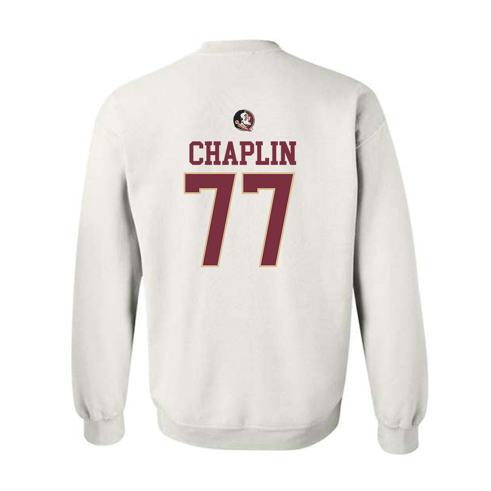 FSU - NCAA Football : Xavier Chaplin - Fashion Shersey Crewneck Sweatshirt-1