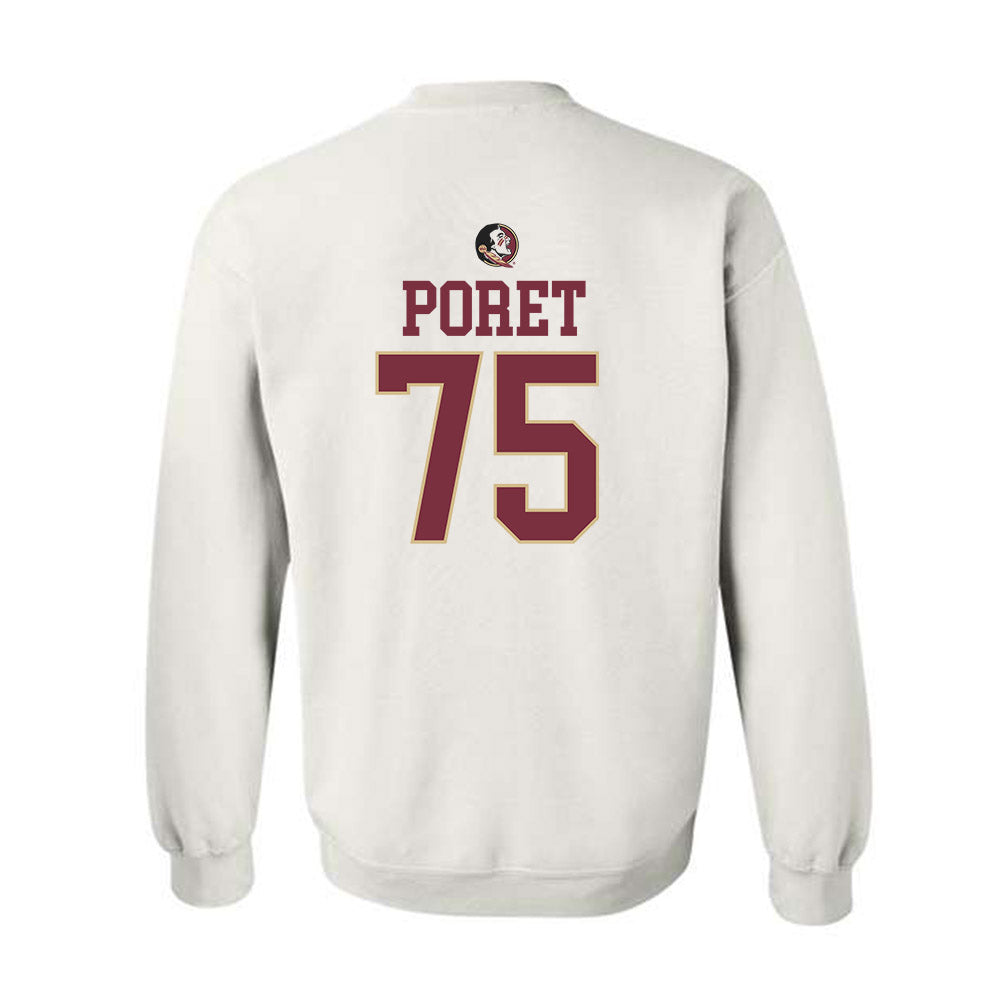 FSU - NCAA Football : Sean Poret - Fashion Shersey Crewneck Sweatshirt-1