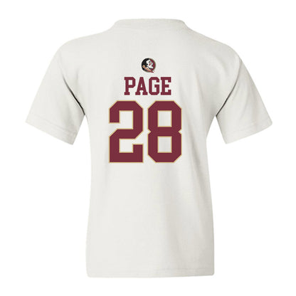 FSU - NCAA Women's Soccer : Olivia Page - Fashion Shersey Youth T-Shirt-1
