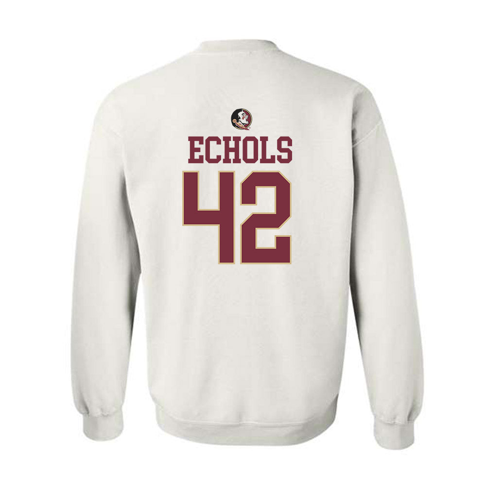 FSU - NCAA Baseball : Jake Echols - Fashion Shersey Crewneck Sweatshirt-1