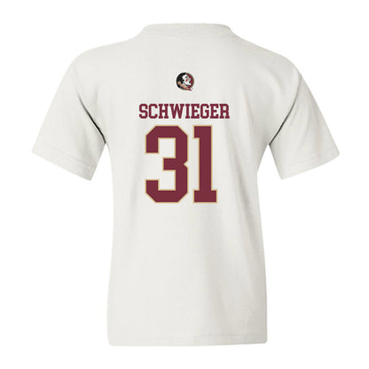 FSU - NCAA Men's Basketball : Cooper Schwieger - Fashion Shersey Youth T-Shirt-1