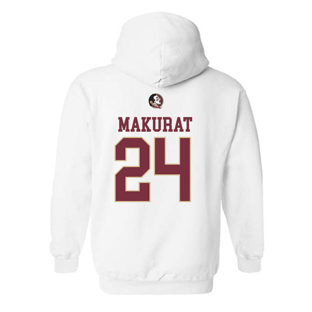 FSU - NCAA Women's Basketball : Agata Makurat - Fashion Shersey Hooded Sweatshirt-1