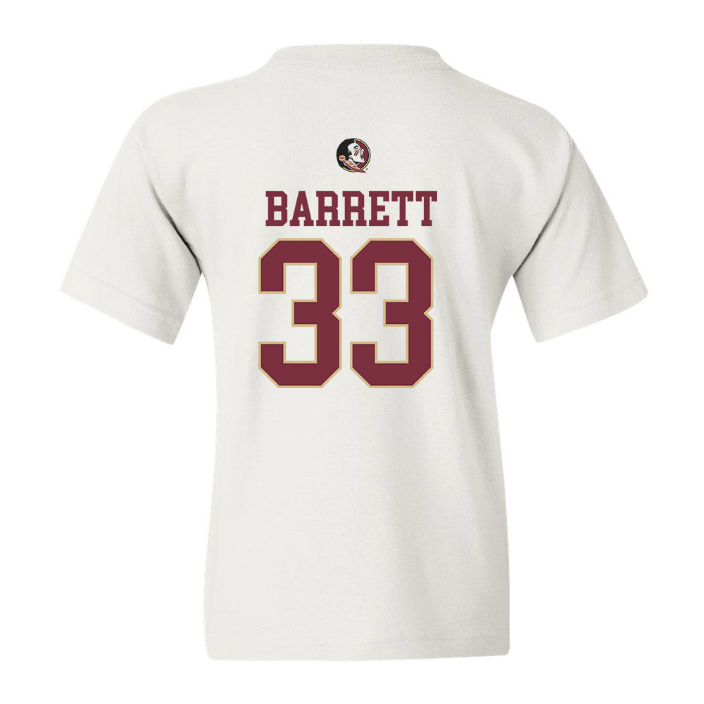 FSU - NCAA Baseball : Ben Barrett - Fashion Shersey Youth T-Shirt