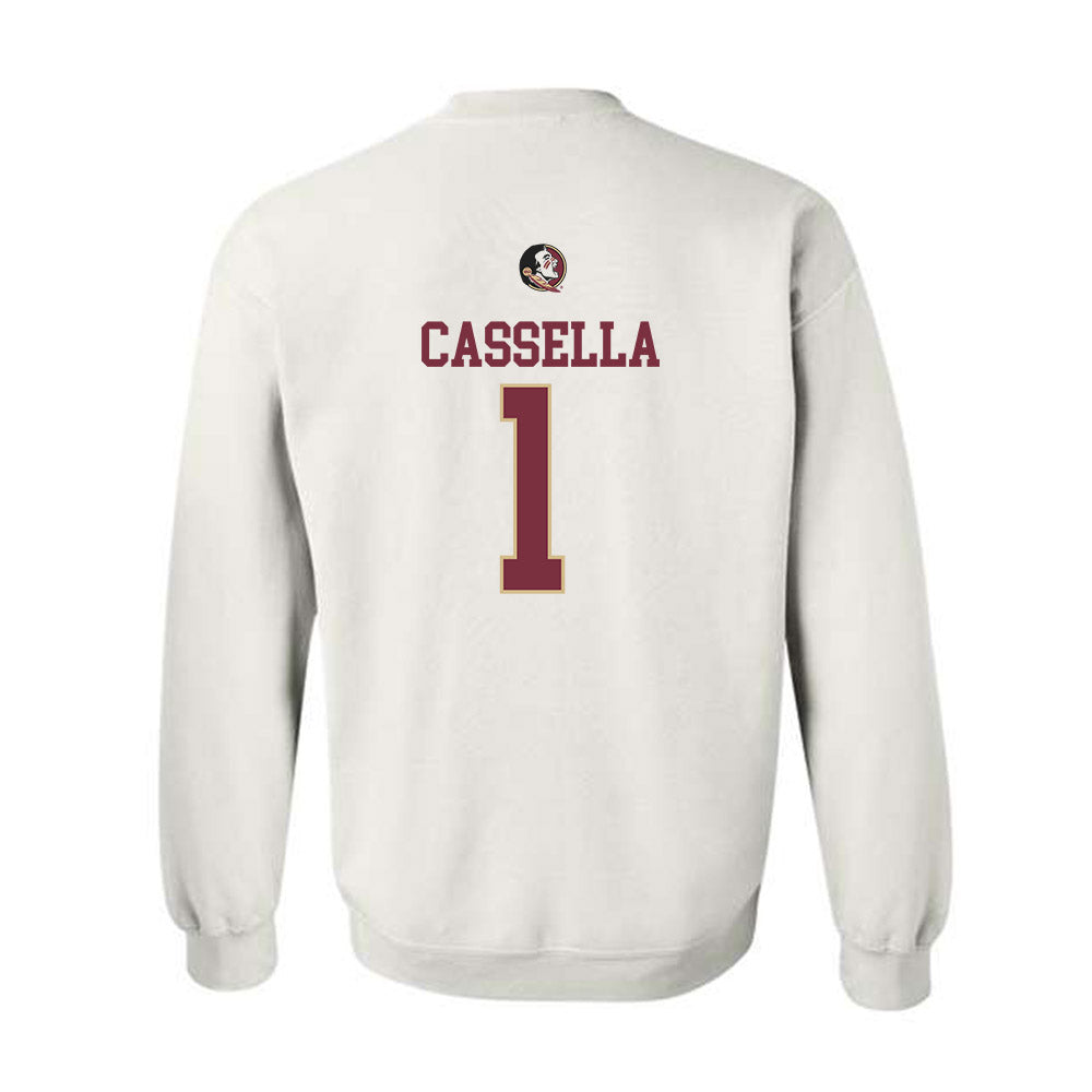 FSU - NCAA Women's Lacrosse : Sienna Cassella - Fashion Shersey Crewneck Sweatshirt-1