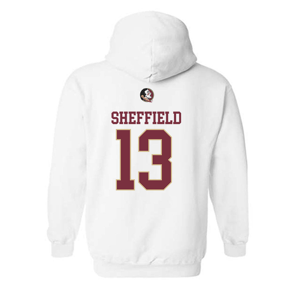 FSU - NCAA Baseball : Noah Sheffield - Fashion Shersey Hooded Sweatshirt