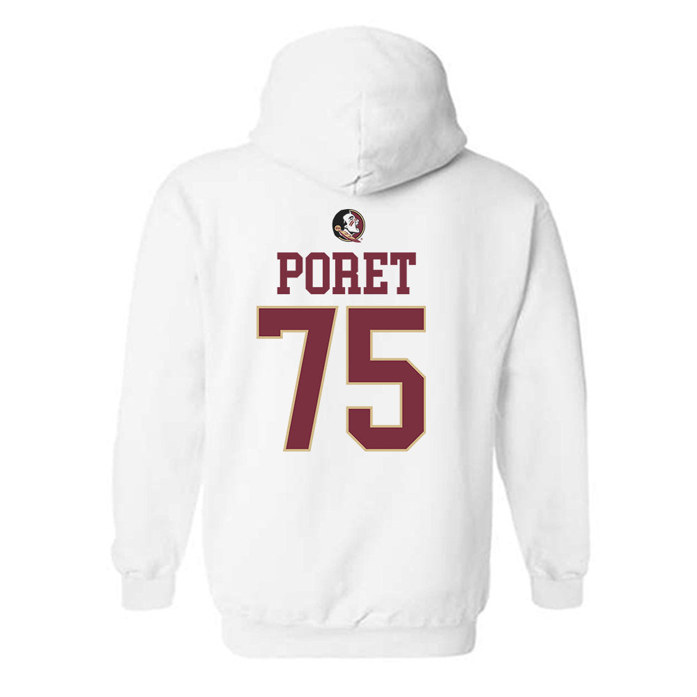 FSU - NCAA Football : Sean Poret - Fashion Shersey Hooded Sweatshirt-1