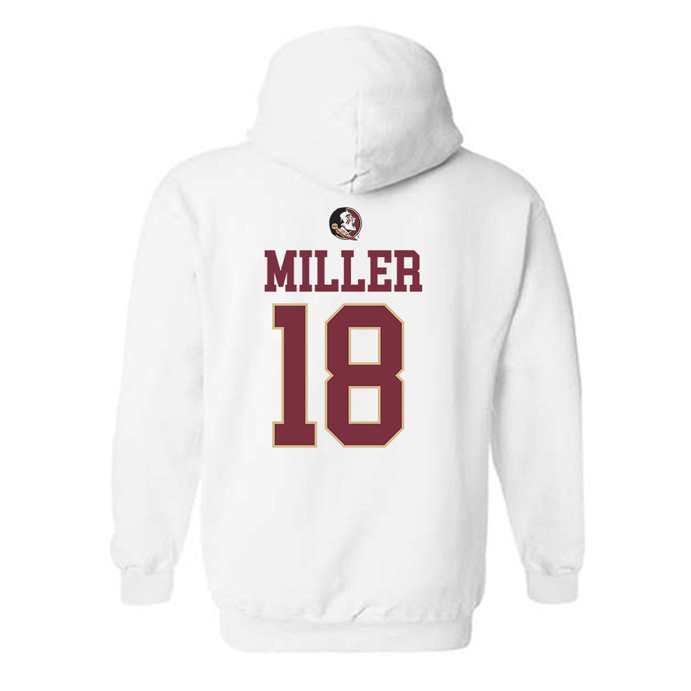 FSU - NCAA Women's Lacrosse : Ellie Miller - Fashion Shersey Hooded Sweatshirt-1