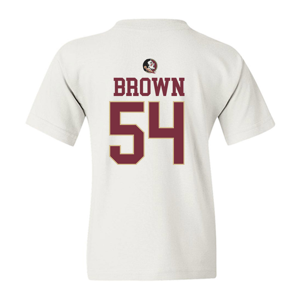 FSU - NCAA Football : Chastan Brown - Fashion Shersey Youth T-Shirt-1