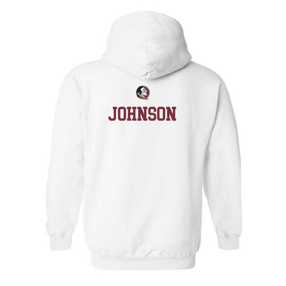 FSU - NCAA Men's Swimming & Diving : Marcus Johnson - Fashion Shersey Hooded Sweatshirt-1
