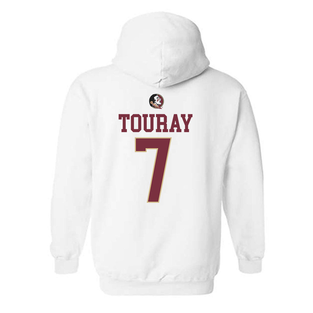 FSU - NCAA Women's Soccer : Nyanya Touray - Fashion Shersey Hooded Sweatshirt-1