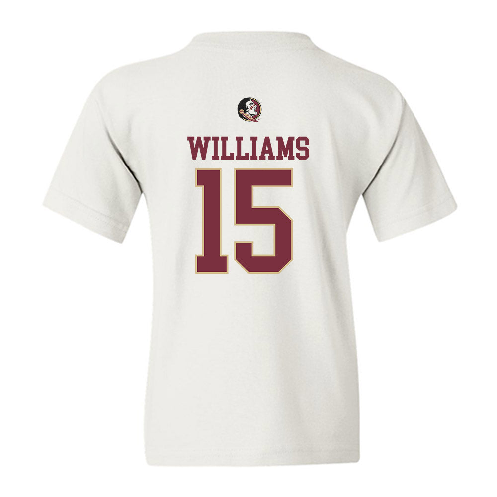FSU - NCAA Women's Basketball : Sole Williams - Fashion Shersey Youth T-Shirt-1