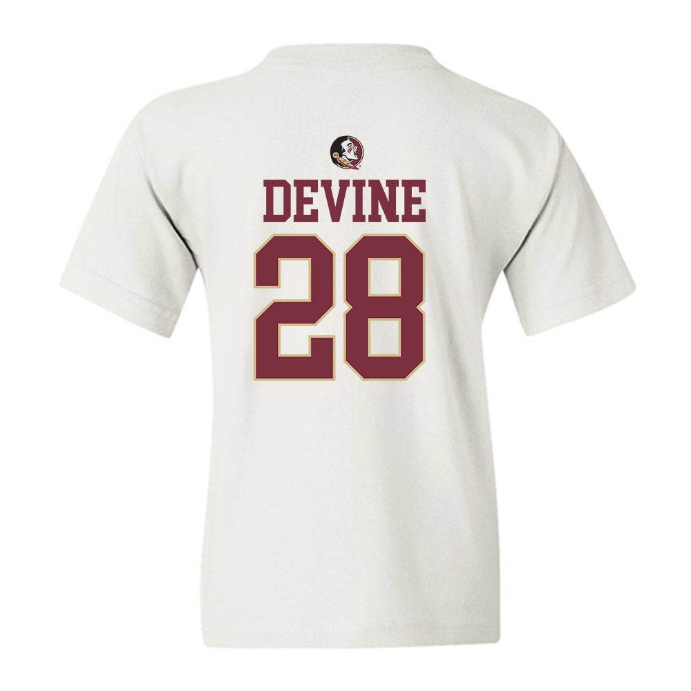 FSU - NCAA Women's Lacrosse : Annie Devine - Fashion Shersey Youth T-Shirt-1