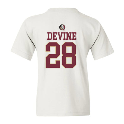 FSU - NCAA Women's Lacrosse : Annie Devine - Fashion Shersey Youth T-Shirt-1