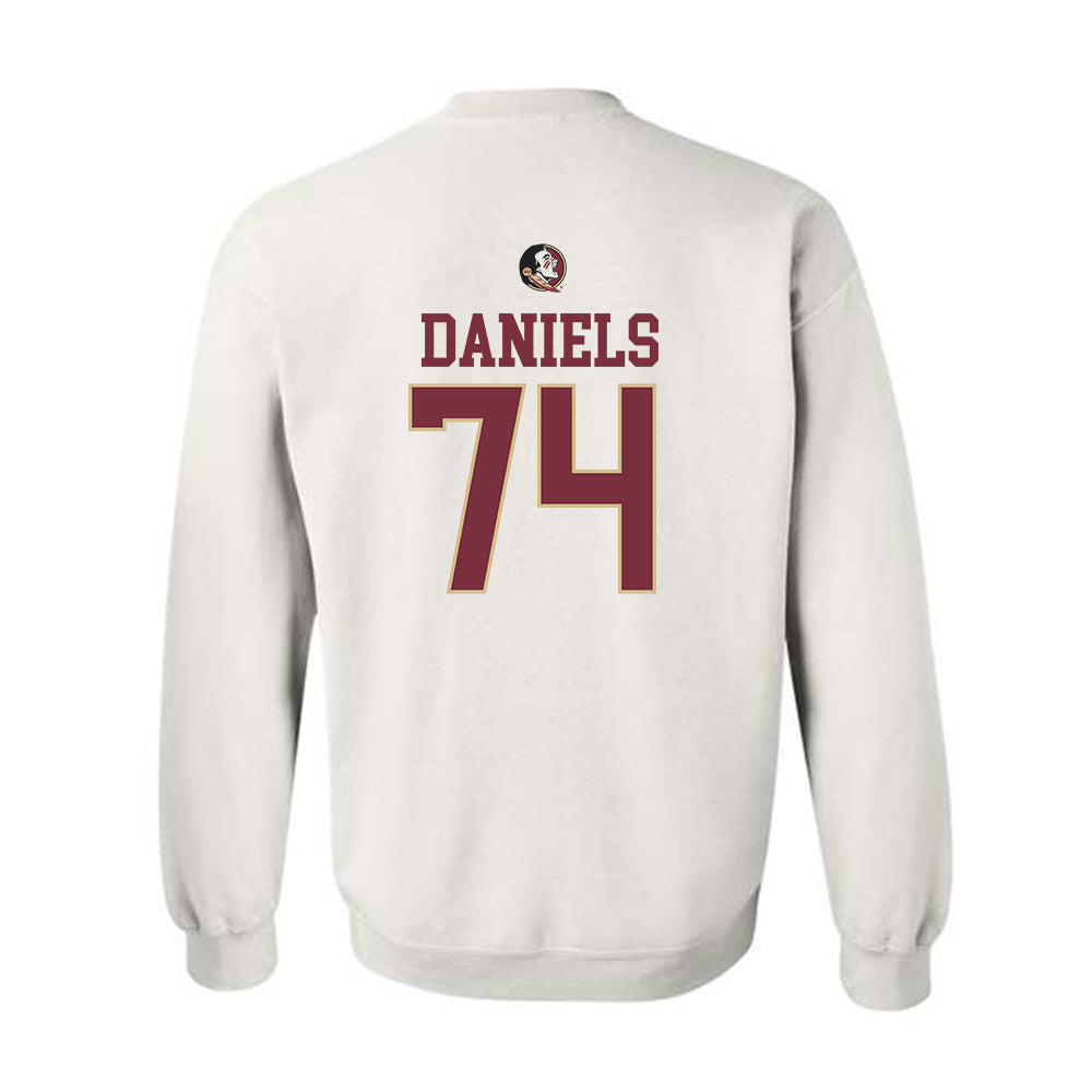FSU - NCAA Football : Jonathan Daniels - Fashion Shersey Crewneck Sweatshirt-1