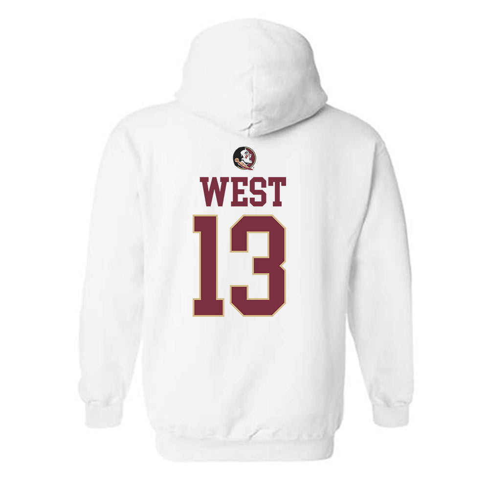 FSU - NCAA Women's Lacrosse : Peyton West - Fashion Shersey Hooded Sweatshirt-1