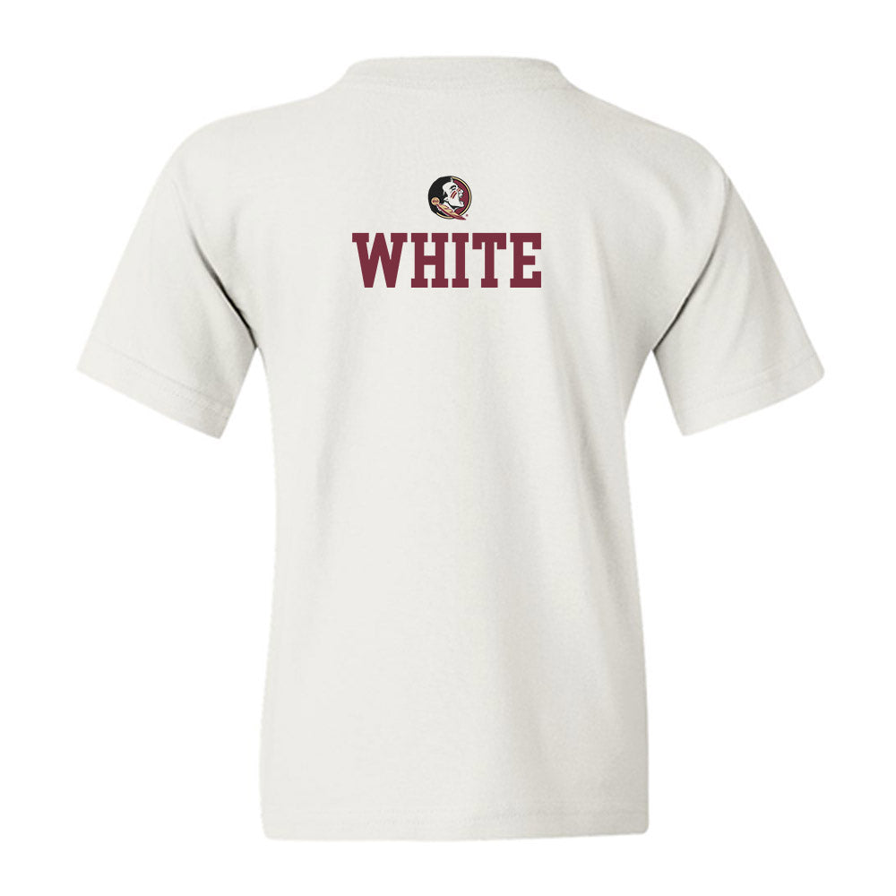 FSU - NCAA Men's Track & Field : Trace White - Fashion Shersey Youth T-Shirt-1