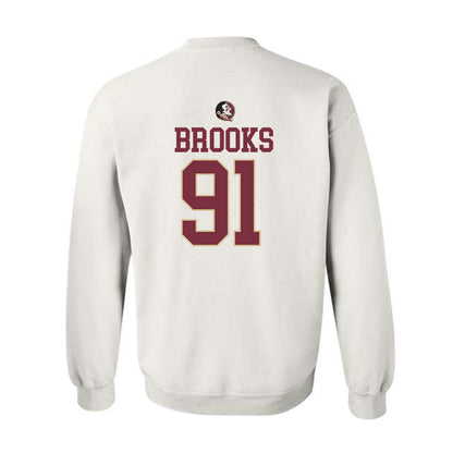 FSU - NCAA Football : Cam Brooks - Fashion Shersey Crewneck Sweatshirt-1