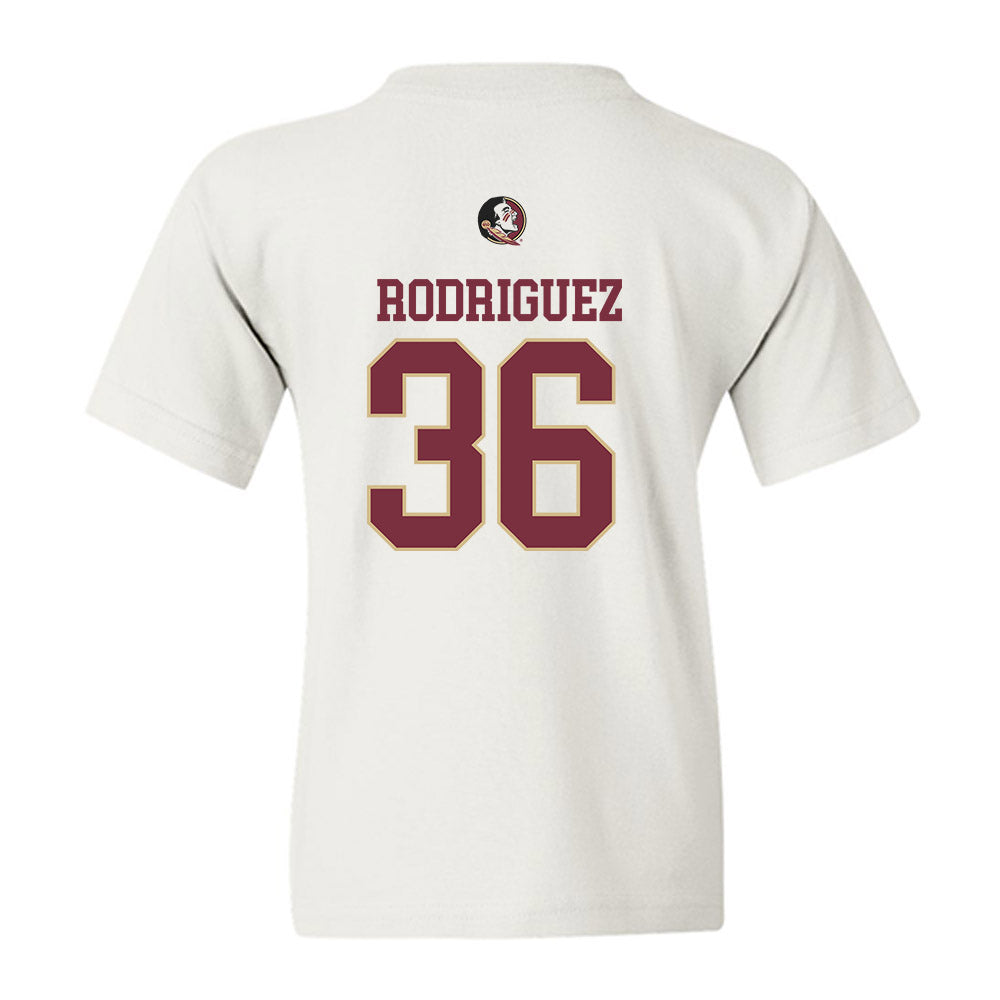 FSU - NCAA Baseball : Mookie Rodriguez - Fashion Shersey Youth T-Shirt-1
