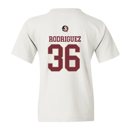 FSU - NCAA Baseball : Mookie Rodriguez - Fashion Shersey Youth T-Shirt-1