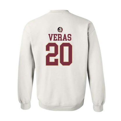 FSU - NCAA Baseball : Genson Veras - Fashion Shersey Crewneck Sweatshirt-1