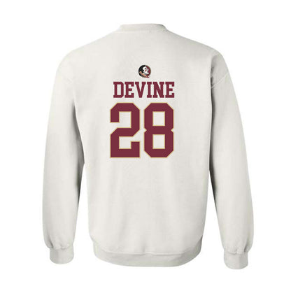 FSU - NCAA Women's Lacrosse : Annie Devine - Fashion Shersey Crewneck Sweatshirt-1