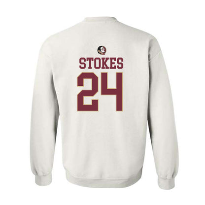 FSU - NCAA Baseball : Cole Stokes - Fashion Shersey Crewneck Sweatshirt-1
