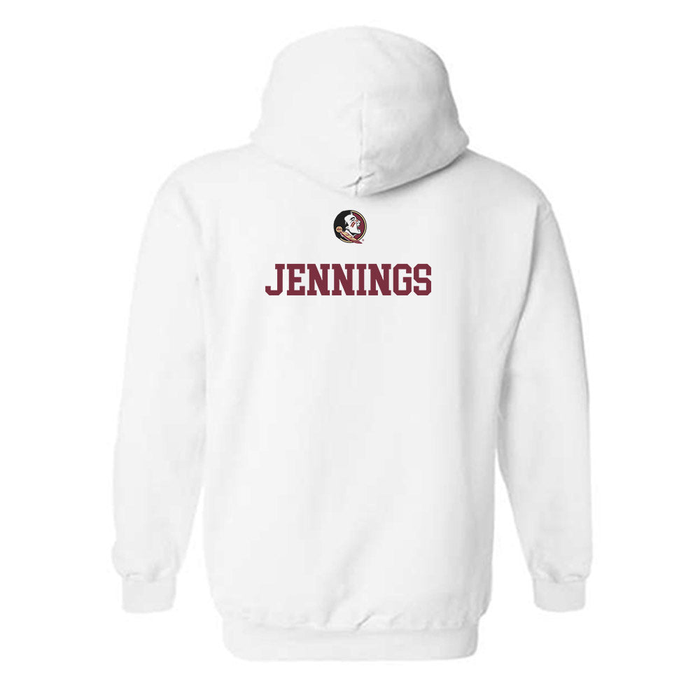 FSU - NCAA Women's Swimming & Diving : Eden Jennings - Fashion Shersey Hooded Sweatshirt-1