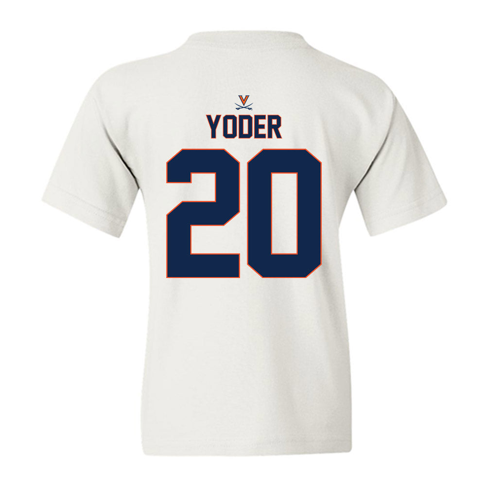 Virginia - NCAA Baseball : Noah Yoder - Replica Shersey Youth T-Shirt-1