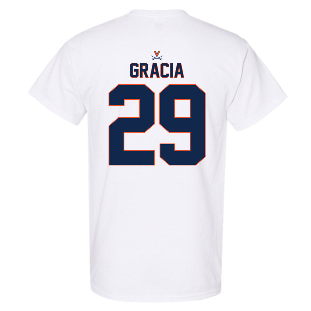 Virginia - NCAA Baseball : AJ Gracia - Replica Shersey T-Shirt-1