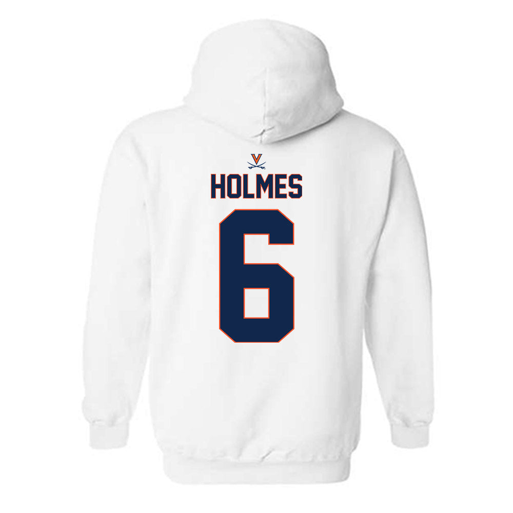 Virginia - NCAA Baseball : RJ Holmes - Replica Shersey Hooded Sweatshirt-1