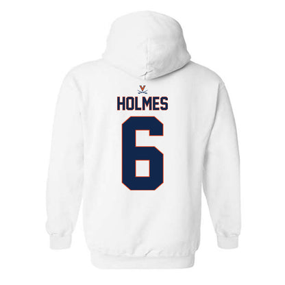 Virginia - NCAA Baseball : RJ Holmes - Replica Shersey Hooded Sweatshirt-1