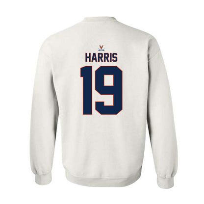 Virginia - NCAA Baseball : Aiden Harris - Replica Shersey Crewneck Sweatshirt-1