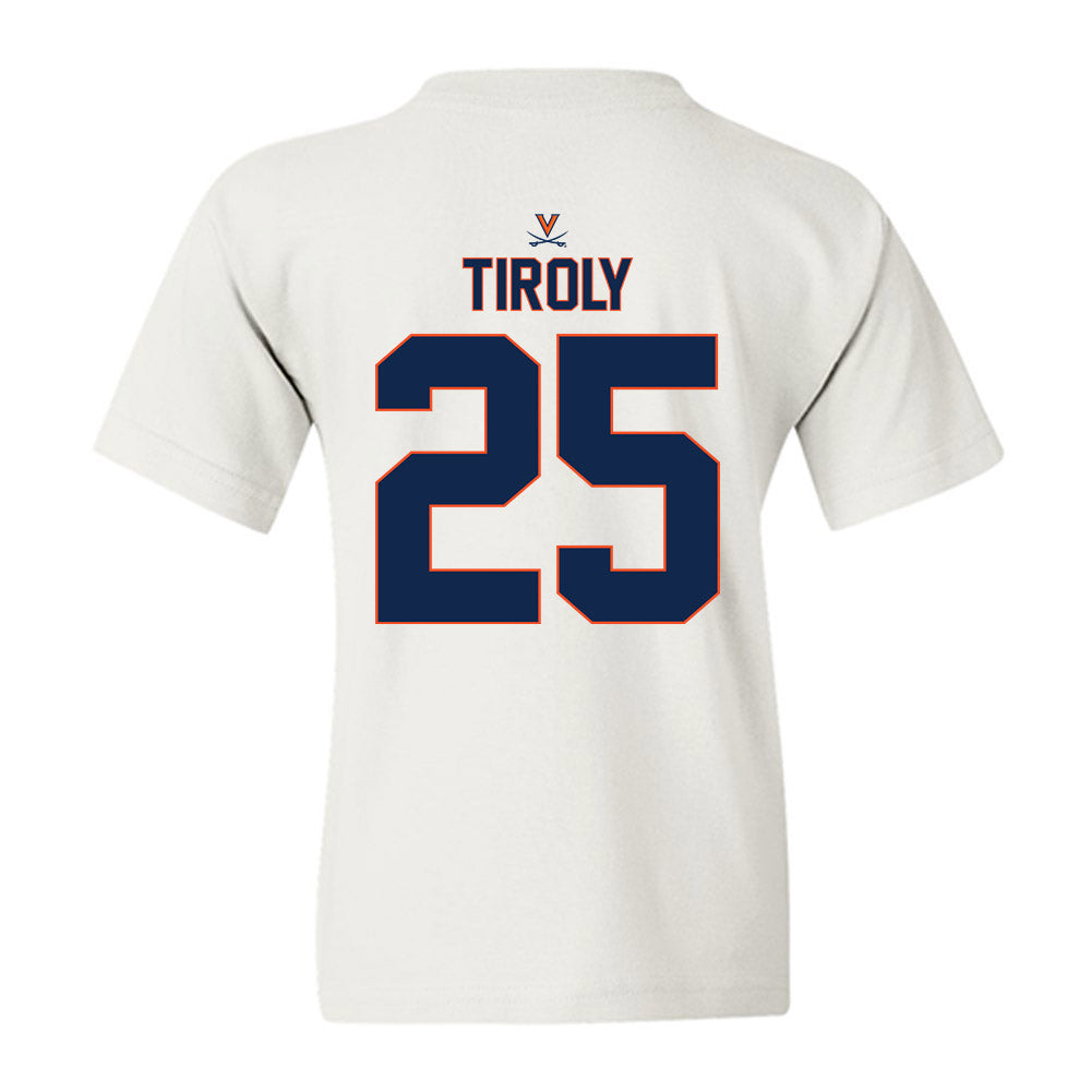Virginia - NCAA Baseball : Joe Tiroly - Replica Shersey Youth T-Shirt-1