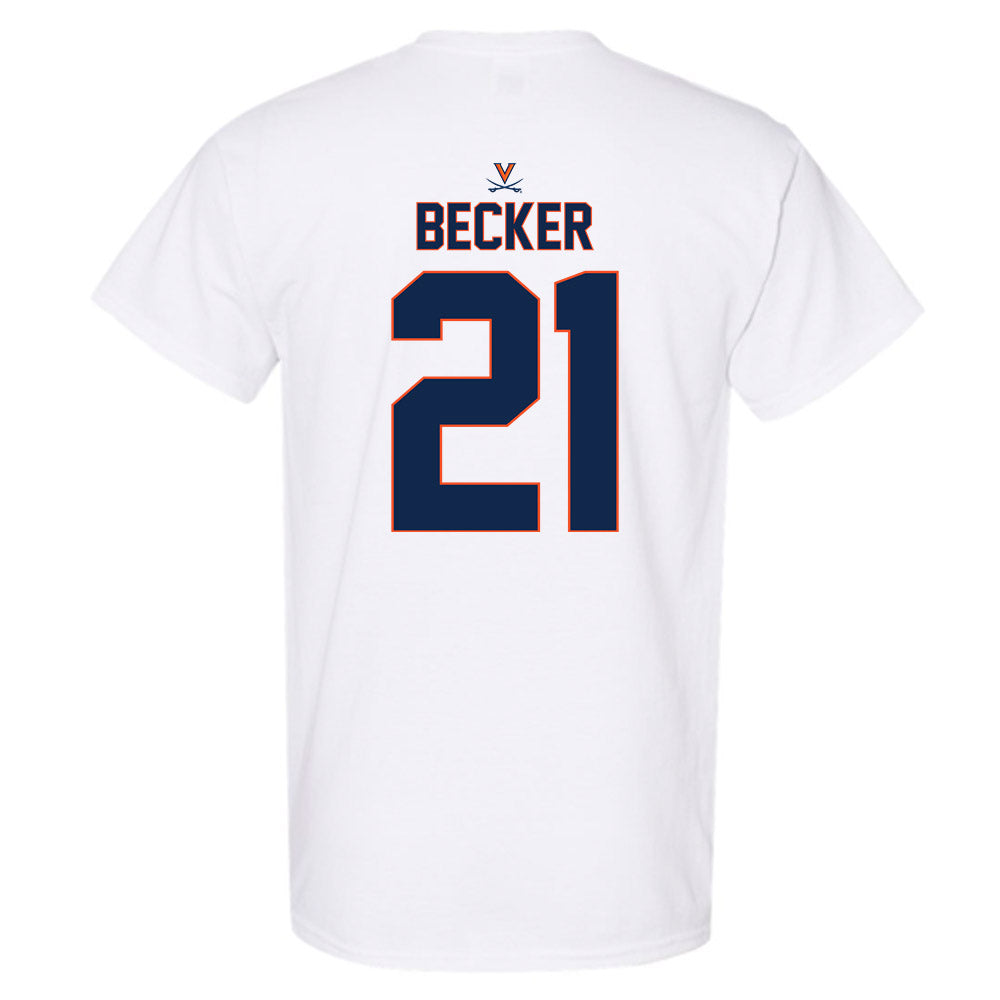 Virginia - NCAA Baseball : Eric Becker - Replica Shersey T-Shirt-1