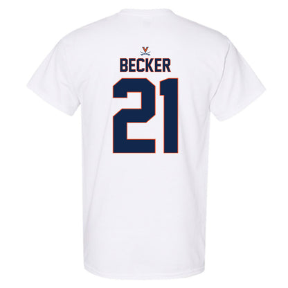 Virginia - NCAA Baseball : Eric Becker - Replica Shersey T-Shirt-1