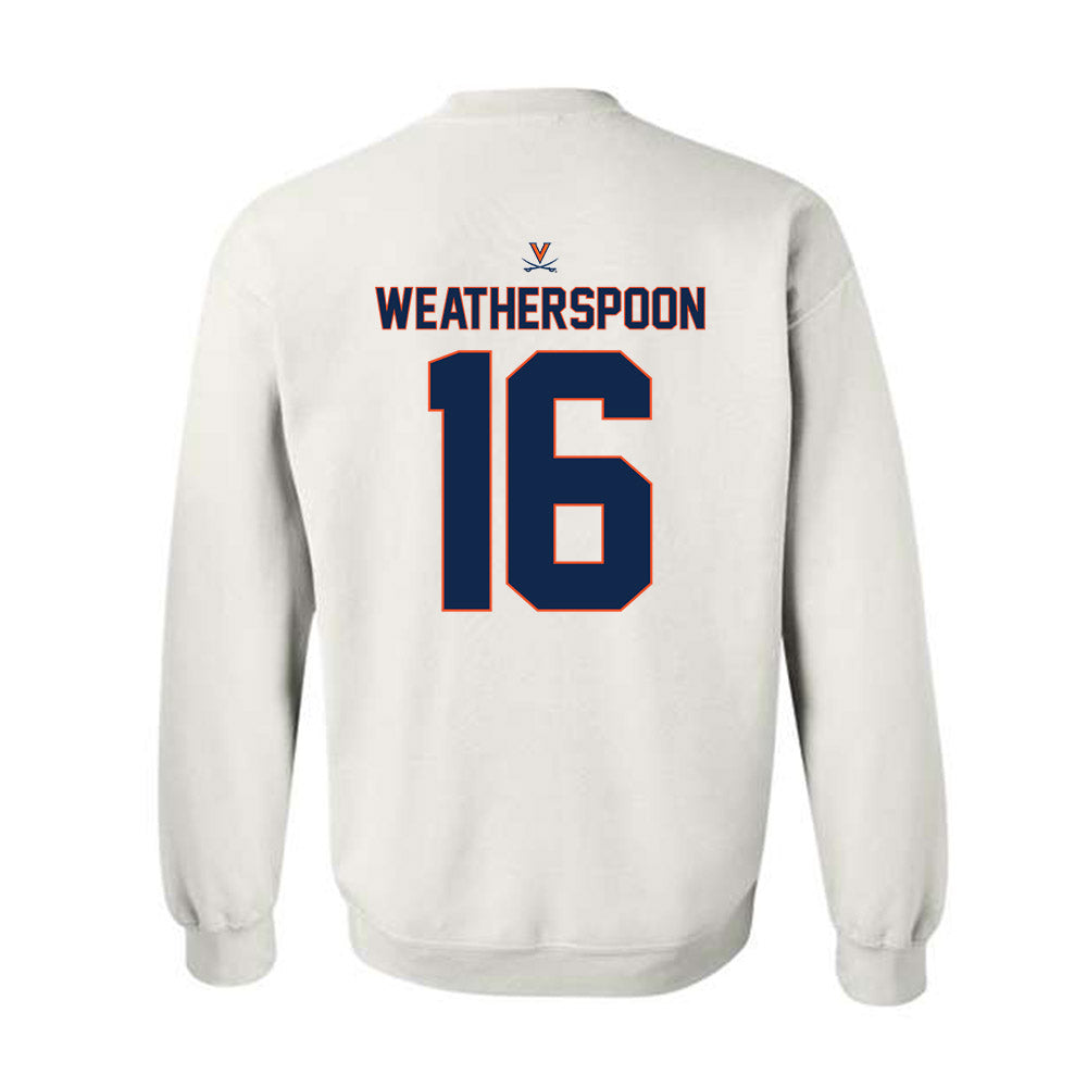 Virginia - NCAA Baseball : Jake Weatherspoon - Replica Shersey Crewneck Sweatshirt-1