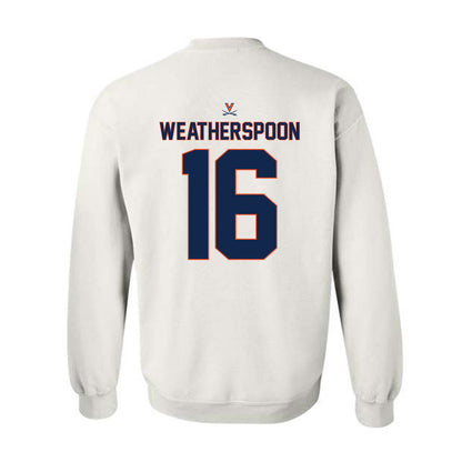 Virginia - NCAA Baseball : Jake Weatherspoon - Replica Shersey Crewneck Sweatshirt-1