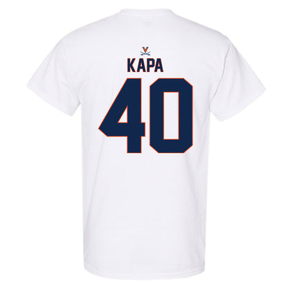 Virginia - NCAA Baseball : Tyler Kapa - Replica Shersey T-Shirt-1