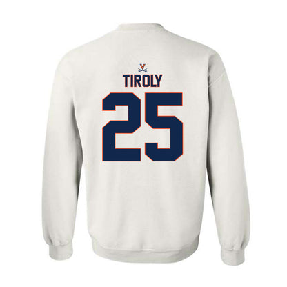 Virginia - NCAA Baseball : Joe Tiroly - Replica Shersey Crewneck Sweatshirt-1