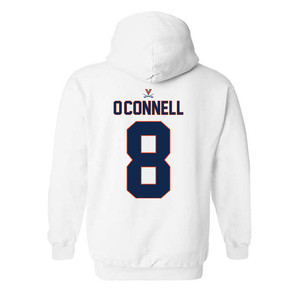 Virginia - NCAA Baseball : Thomas O'Connell - Replica Shersey Hooded Sweatshirt-1
