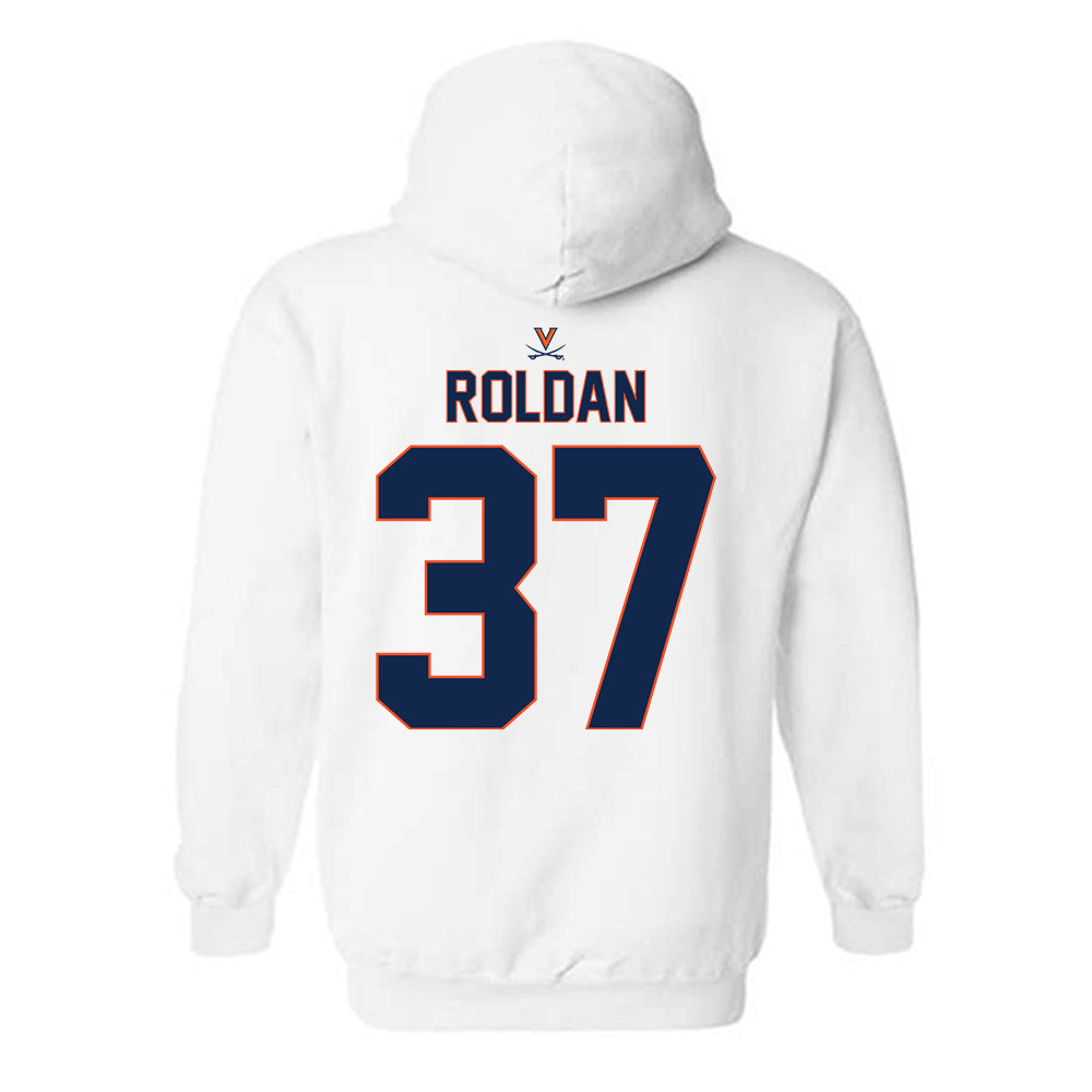 Virginia - NCAA Baseball : Tommy Roldan - Replica Shersey Hooded Sweatshirt