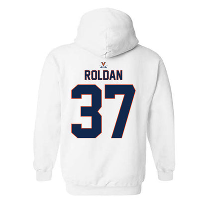 Virginia - NCAA Baseball : Tommy Roldan - Replica Shersey Hooded Sweatshirt