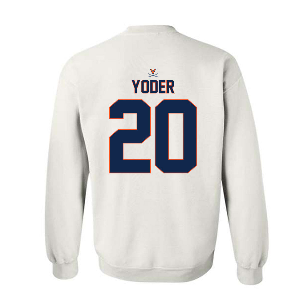 Virginia - NCAA Baseball : Noah Yoder - Replica Shersey Crewneck Sweatshirt-1