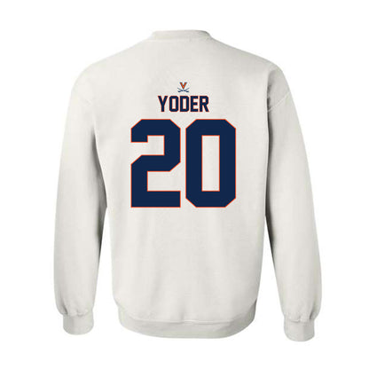 Virginia - NCAA Baseball : Noah Yoder - Replica Shersey Crewneck Sweatshirt-1