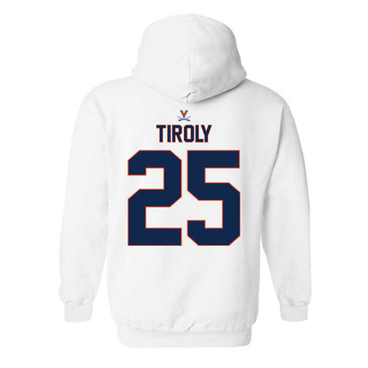 Virginia - NCAA Baseball : Joe Tiroly - Replica Shersey Hooded Sweatshirt-1