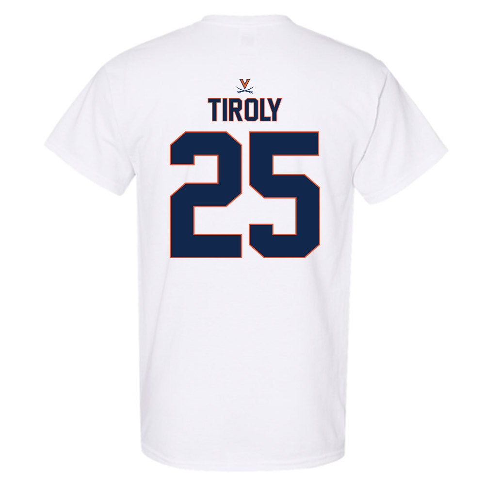 Virginia - NCAA Baseball : Joe Tiroly - Replica Shersey T-Shirt-1