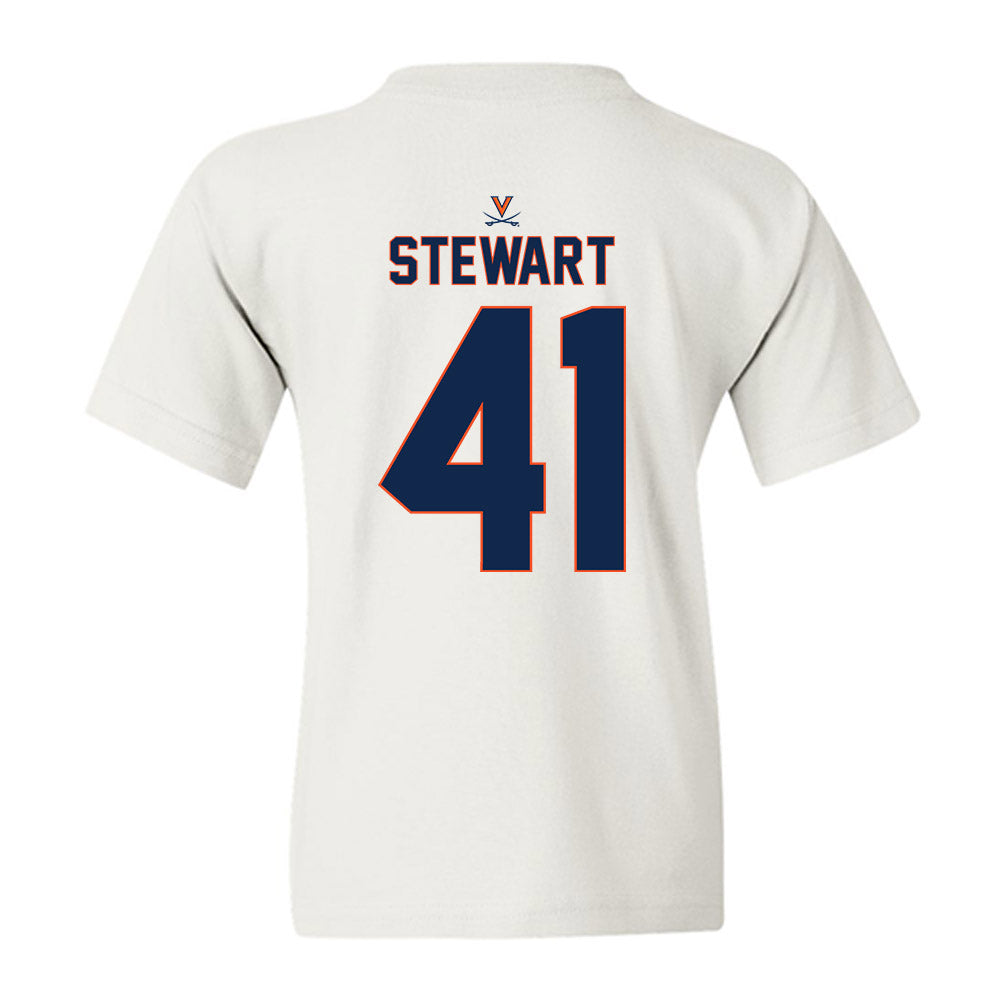 Virginia - NCAA Baseball : Thomas Stewart - Replica Shersey Youth T-Shirt-1
